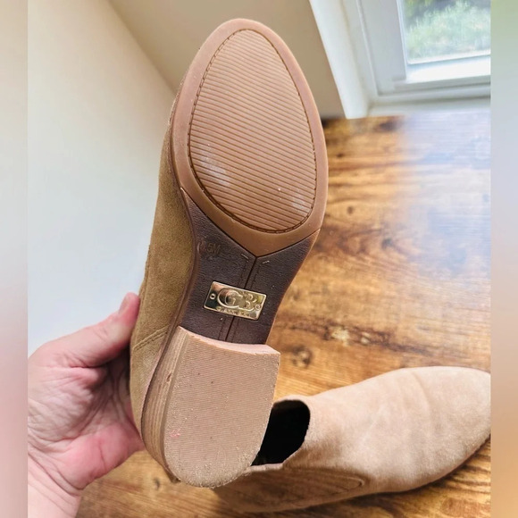 Gianni Bini Stand-Bye Suede Ankle Boots - Size 5.5 Sahara Sand - Like New - Picture 8 of 14